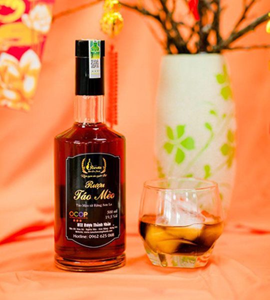 Rượu táo mèo cao cấp chai 500ml